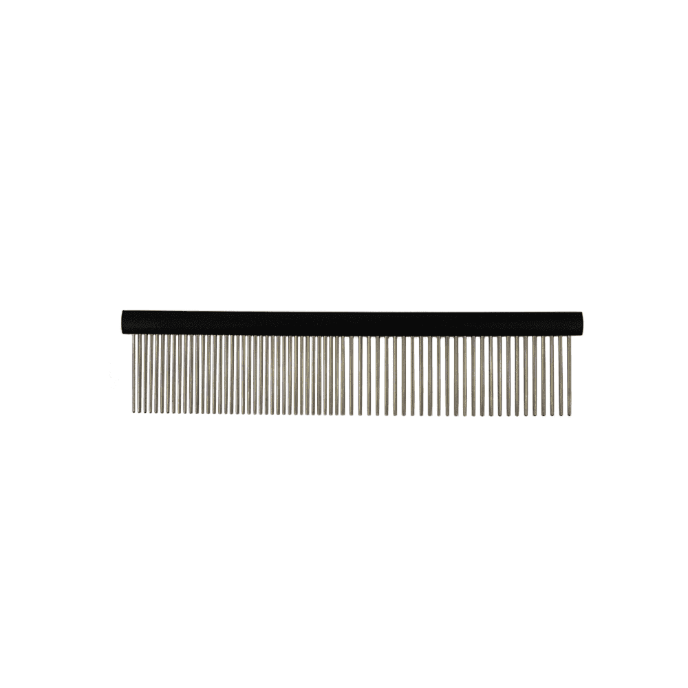 Profikosmetika: Kombinovaný hřeben 19 cm černý